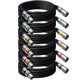 thumbnail image 1 of Cables XLR Heams Professional, paquete de 6 unidades, 7,6 m, trenzados sin ruido, 1 of 7