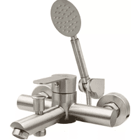 Llave Monomando Tina Ducha Modern Inox Taumm 010300607
