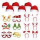 thumbnail image 5 of Gafas De Navidad Y Sombreros Set Foto Booth Props Party Santa Claus Hats 18 PCS B, 5 of 5