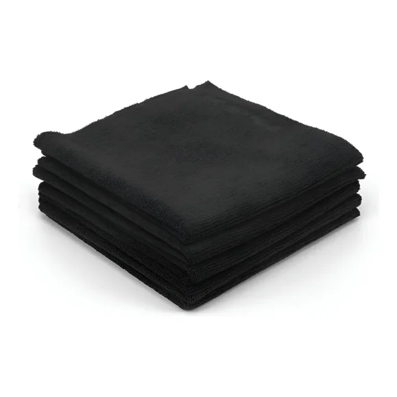 Pack Microfibra 40x40 5 Unidades Maxshine Detailing Multiuso Color Negro