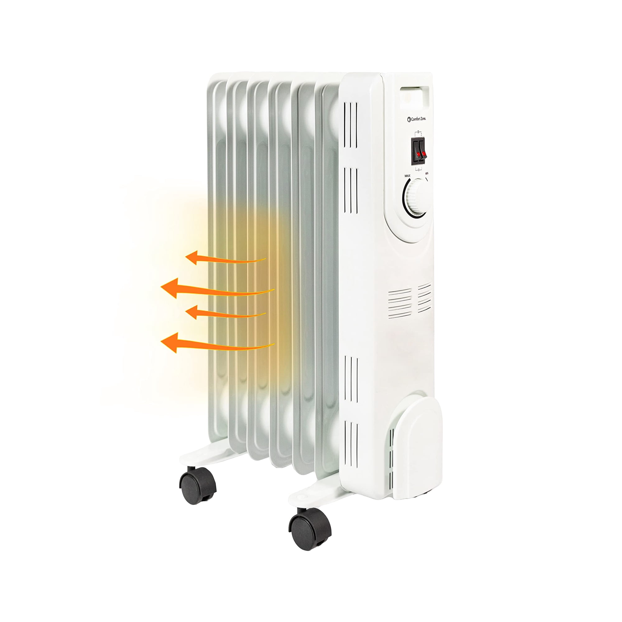 Calefactor De Radiador De Aceite Comfort Zone Cz7007j 1200w Con Termostato Ajustable