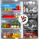 thumbnail image 2 of Organizador de nevera KUMD, paquete de 14 unidades con tapas, PET transparente sin BPA, 2 of 3