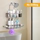 thumbnail image 5 of Organizador de baño colgante Shower Caddy AKTECKE, bronce, 5 of 6