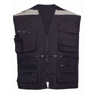 Metalfer - Chaleco Geologo Poplin Azul Talla M