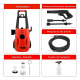 thumbnail image 2 of Hidrolavadora Nappo 1800w con Jabonera 5mts Manguera Rojo #2, 2 of 3