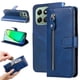 thumbnail image 1 of Funda con Cremallera para Honor X6C 4G, Carcasa Cartera de Cuero PU con Soporte y Tarjetero, 1 of 5