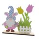 thumbnail image 1 of Pascua Primavera Adorno De Madera Escritorio Mesa Estatuilla Juguetes Gnomo Valla, 1 of 5