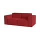thumbnail image 2 of Sofa Aura Tres Cuerpos Lino Rojo, 2 of 3