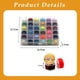 thumbnail image 4 of Caja de bobina transparente de 36 rejillas con bobina de hilo con color fijo, color brillante, color frío, caja de hilo de coser de 36 colores., 4 of 5