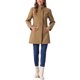 thumbnail image 2 of INSPIRE CHIC Abrigo de Mujer de Largo Medio con Cuello Mao, Abotonado, Abrigo de Invierno con Bolsillos Inclinados y Forro Completo Camel L, 2 of 6
