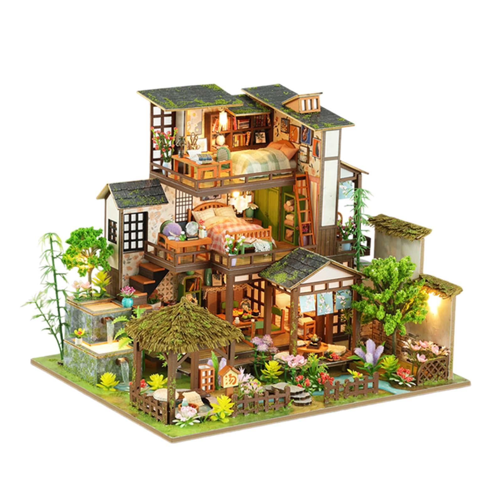 Bothyi - Kits De Casa De Muñecas En Miniatura Para Bricolaje, Casa De Jardín En Miniatura Para Adultos, Regalo De Cumpleaños