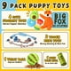 thumbnail image 2 of Puppy Toys Zeaxuie Luxury Denting para perros pequeños, paquete de 9, 2 of 7