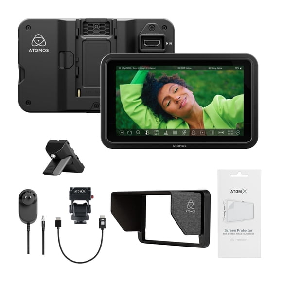 Monitor Atomos Shinobi II de 5" HDMI 4K con pantalla táctil – Paquete