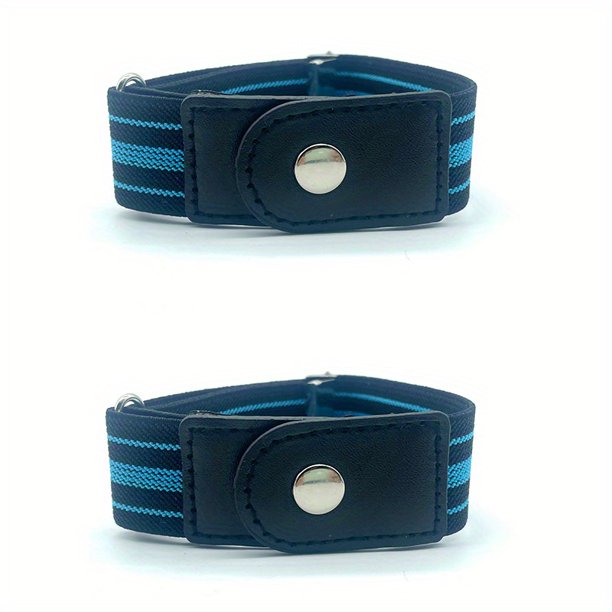 2pcs No Buckle Elastic Belts: Comfort & Style for Men & Women - Perfect for Jeans & Pants!