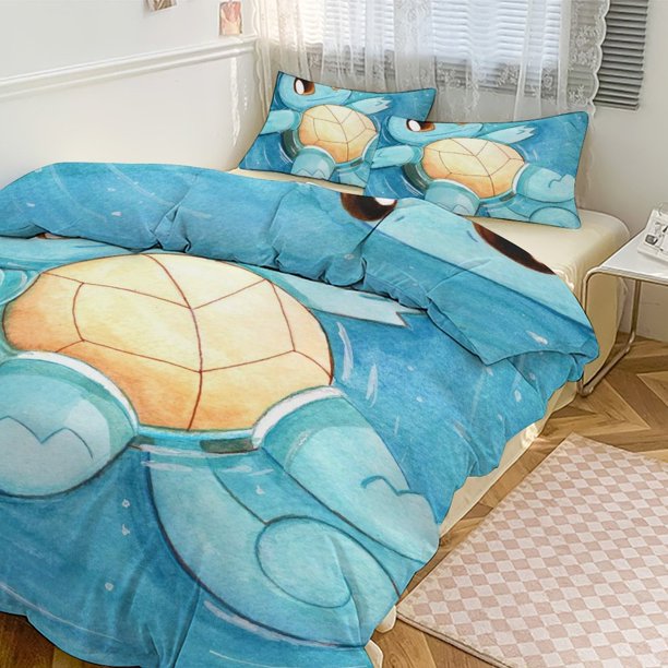 Squi_rtle Print Bedding Set Pattern Duvet Cove Set 3 Pieces 1 Quilt Cover And 2 Pillowcases for Women Men Teens
