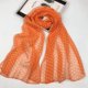 thumbnail image 1 of suxuMhao Chal Envolvente, Chal de Lunares Chal Ligero, Bufanda para el Cuello Chal Bufanda Bufanda Estampada, Naranja y Blanco, 20 X 63 Pulgadas, 2 Piezas, Bufanda Ligera y Transpirable para Verano, 1 of 2