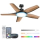 thumbnail image 1 of Ventilador de techo Dreo Smart con luces de 52 pulgadas con Alexa/App Black, 1 of 9