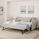 thumbnail image 1 of Twin Size Upholstery DayBed with Twin Size Pop-up Trundle and USB Charging Design, 1 of 3
