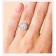 thumbnail image 4 of Anillos de Compromiso de Moissanita para Mujer 2 Uds Color D Anillos de Diamante de Plata Esterlina 925 Anillos de Boda Aniversario Promesa Regalos para Ella Esposa con Certificado, 4 of 8