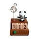 thumbnail image 3 of Calendario De Escritorio Con Caja De Música De Madera Y Estatua De Panda Para El Dormitorio, El Armario Y El Escritorio, 3 of 5