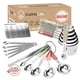 thumbnail image 1 of Juego de tazas y cucharas medidoras CuttleLab de acero inoxidable, 22 piezas, 1 of 8