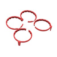 Magideal - 4 Piezas De Protección De Los Accesorios De Los Accesorios De Liberación Rápida Es Fácil De Instalar La Protección De Los Accesorios De La Liberación Rojo