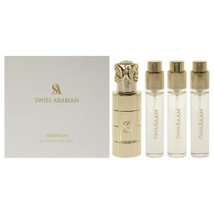 Swiss Arabian - Gharaam De Para Unisex - Mini Set De Regalo X Ml Spray De Perfume, Estuche De Metal