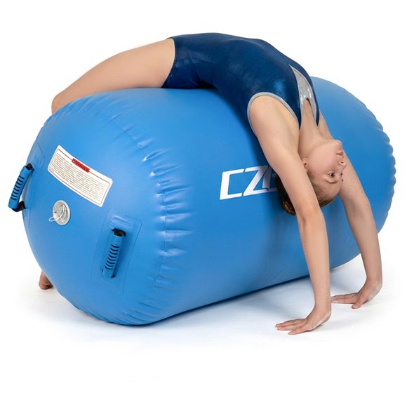 Rodillo de Aire CZGBRO 60 cm Azul – Colchoneta Inflable para Volteretas