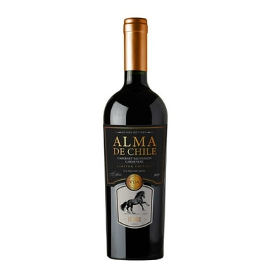Vino Tinto Ensamblaje Edición Limitada Carmener 14° Botella 750 Ml Alma De Chile