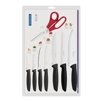 Tramontina - Juego 7 Cuchillos Más Tijera Plenus Acero Inoxidable