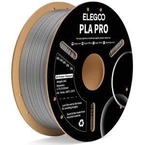 Filamento Para Impresora 3D Elegoo Pla Pro, 1,75 Mm, Plateado, 1 Kg