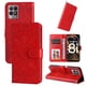 thumbnail image 2 of Funda tipo cartera FOXDOCK para Realme 8i , diseño girasol en relieve, cuero PU, cierre magnético, soporte y tarjetero, 2 of 5