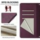 thumbnail image 5 of Funda Cartera para Motorola Edge 50 con Bloqueo RFID, Cierre Magnético y Ranuras Tarjetas Morado, 5 of 6