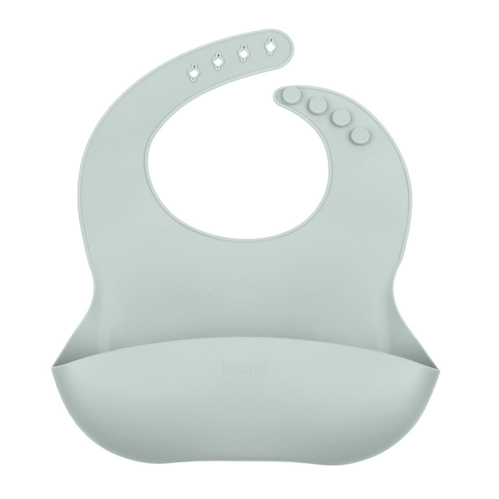 Babero De Silicona Azul Infanti