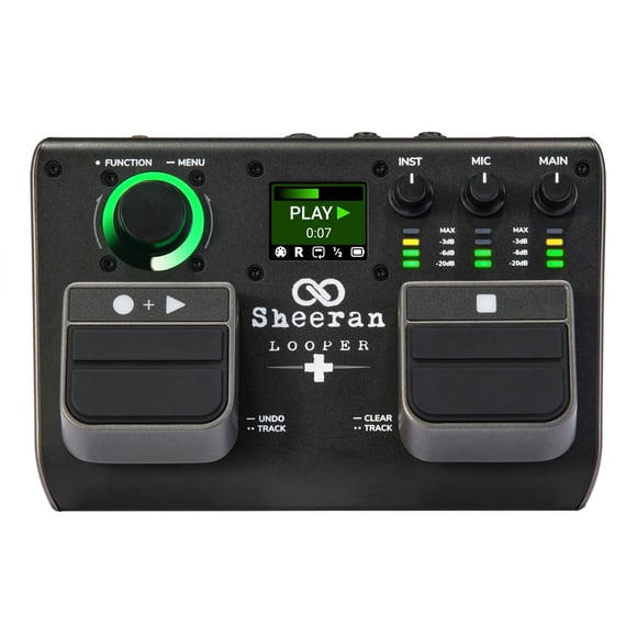 Pedal Looper SHEERAN LOOPER + Dual Track para guitarra y bajo