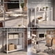 thumbnail image 4 of Escritorio H Oficina Madera Espesor 18mm 120cm X 55cm X 72cm Gris, 4 of 8