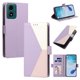 thumbnail image 1 of Funda Cartera Tricolor para Motorola Moto G04/G04S con Soporte, Morado, 1 of 6