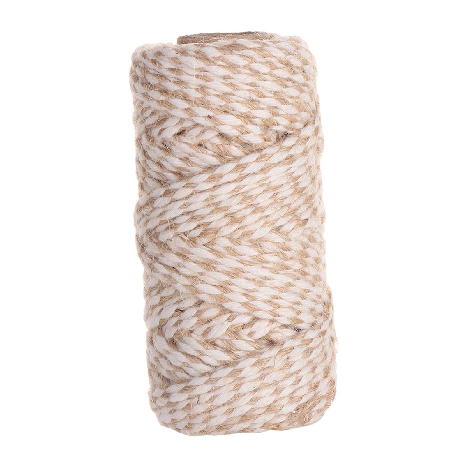 Magideal - Cuerda De Yute Cuerda De Yute Cuerda De Yute De 32.8 Pies Cuerda De Yute Trenzada Para Proyectos De Macramé Decoración Del Hogar Reparación De Árboles Algodón De Yute De 6 Mm.