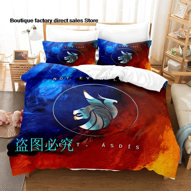 Seven lions Bedding Set Single Twin Full Queen King Size Bed Set Aldult Kid Bedroom Duvetcover Sets bed sheet set cXGBed Sheets