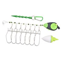 Magideal - Clip De Larguero De Pesca, Alambre De Pescado Grande, Bloqueo A Presión, Bloqueo De Pescado De Acero Inoxidable, Larguero De Pescado Para Perca, Lucio Medio