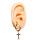 thumbnail image 2 of Pack De Aros Argollas Cruz Doble Uso Chapadas En Oro 18k, 2 of 3