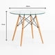thumbnail image 2 of Comedor Mesa Eames Vidrio 80 cm + 4 Sillas Eames Negras, 2 of 3