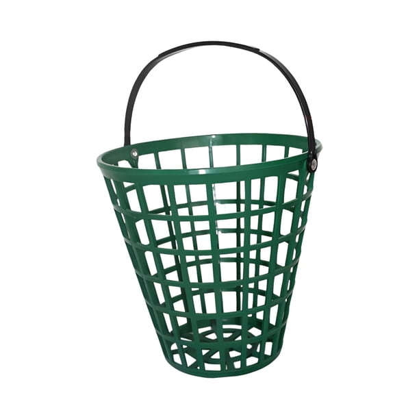 Cubo de campo de golf, cesta para pelotas de golf con asa, entrenamiento de presentación, portátil, para deportes al aire libre, cubo para pelotas de Capacidad para 75 bolas.