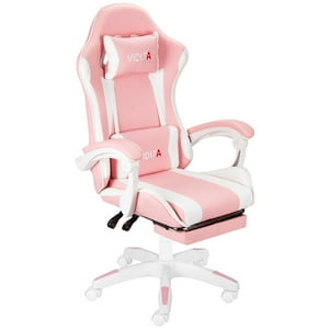 Vidita - Silla Gamer Gx2000 Reclinable Profesional Con Reposapiés-Rosado