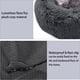 thumbnail image 3 of Cama de peluche para mascotas, cama redonda con forma de donut para perros pequeños, suave y relajante para perros y gatos, cómoda cama para gatos, diámetro exterior de 40 cm, 3 of 5