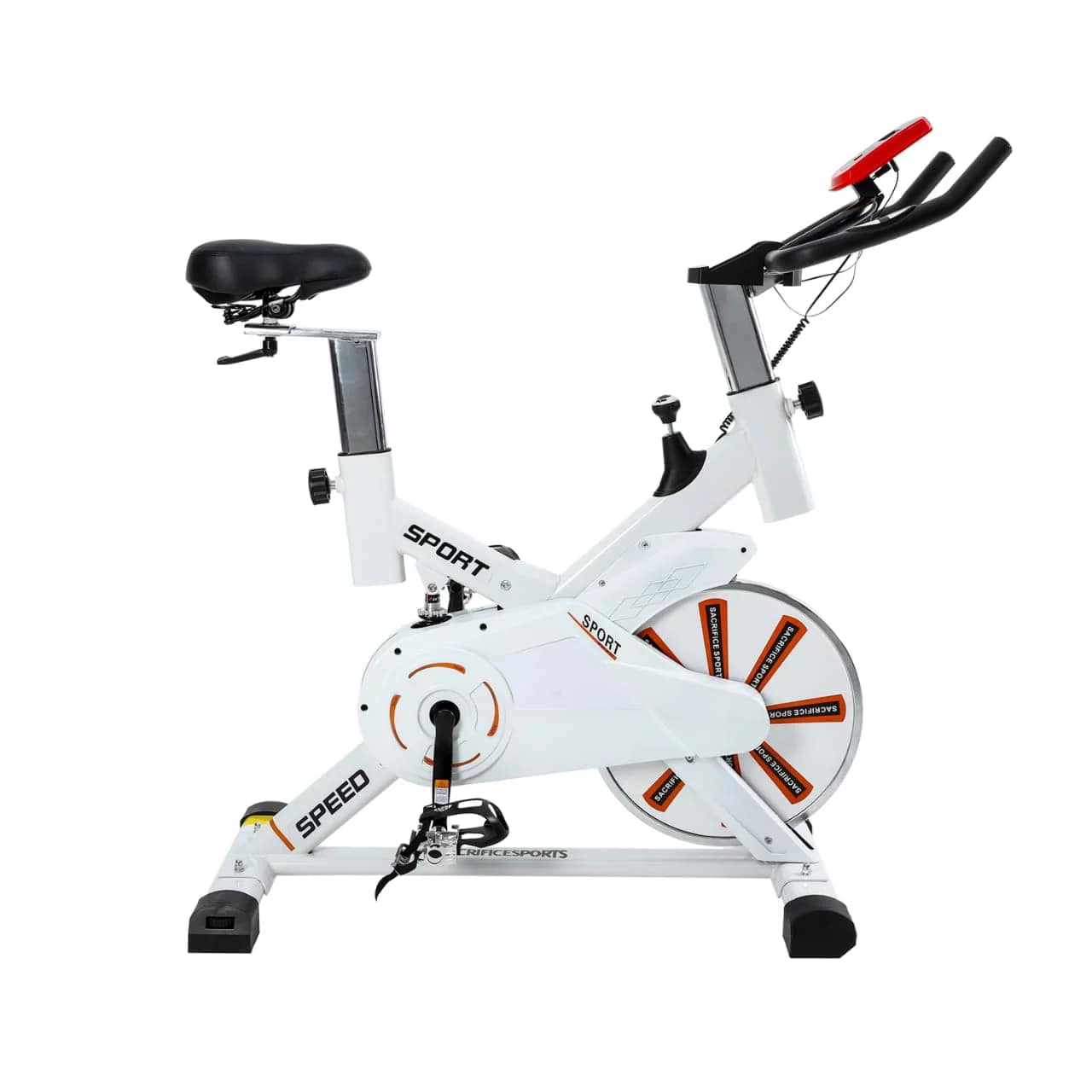 Bicicleta Spinning Es-770B Blanca Flywheel 8 Kg