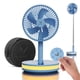 thumbnail image 1 of Ventilador portátil VENTY inalámbrico con batería de 4 velocidades con LED azul, 1 of 8