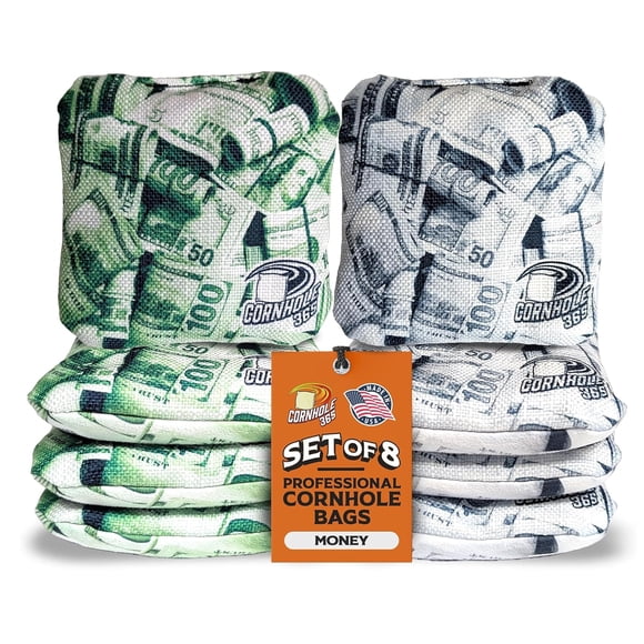 Cornhole365 Set de 8 bolsas profesionales de cornhole Money