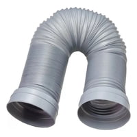 Genérica - Tubo 1.5 Metros Para Salida Aire Acondicionado Gris 13 Cm Diámetro + Boquilla Desenroscable