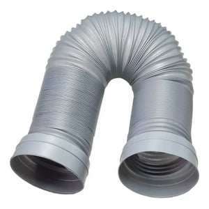 Genérica - Tubo 1.5 Metros Para Salida Aire Acondicionado Gris 13 Cm Diámetro + Boquilla Desenroscable